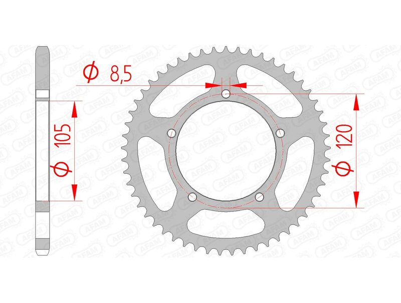 AFAM Couronne acier standard 35103 - 420