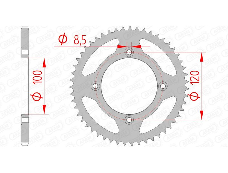 AFAM Couronne acier standard 38101 - 420