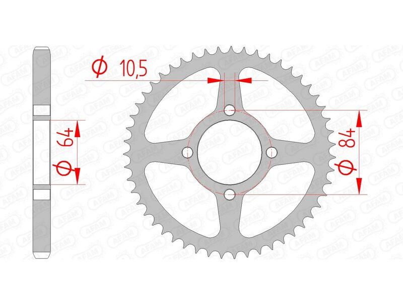 AFAM Couronne acier standard 14215 - 428