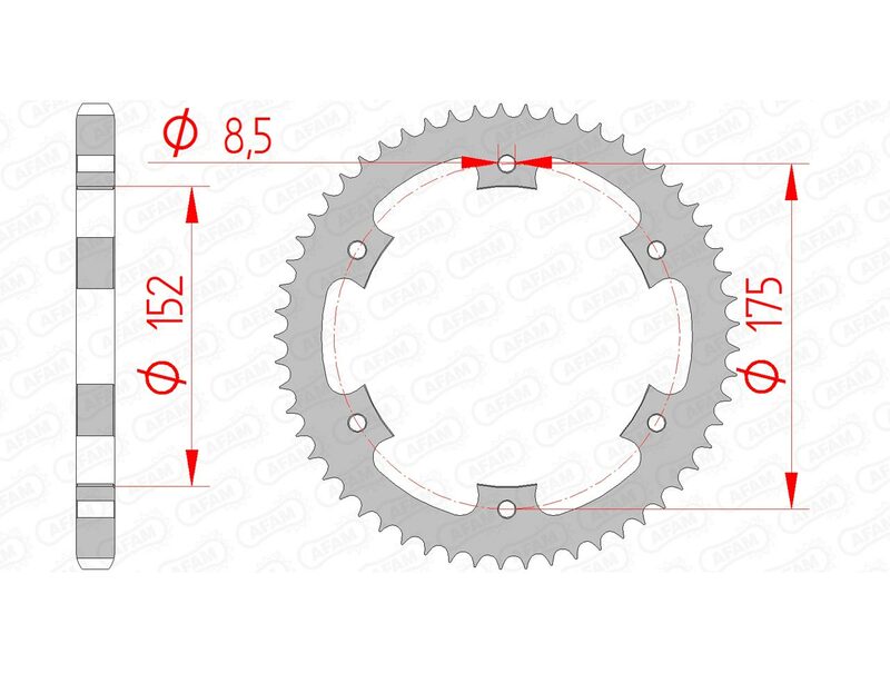 AFAM Couronne acier standard 12207 - 428