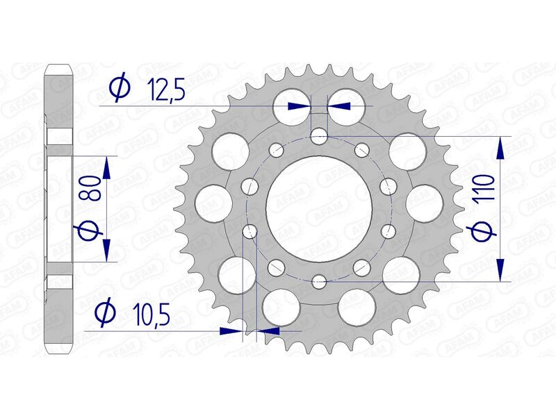 AFAM Couronne aluminium Ultra-Light 11605 - 530