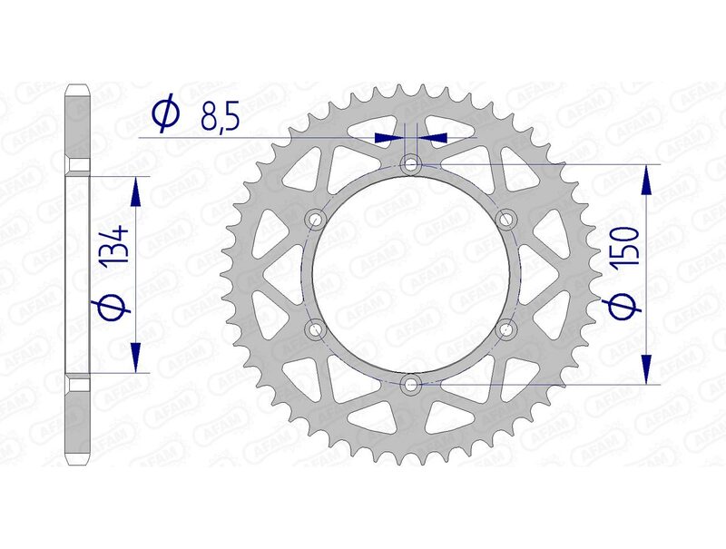 AFAM Aluminium Rear Sprocket 17206520