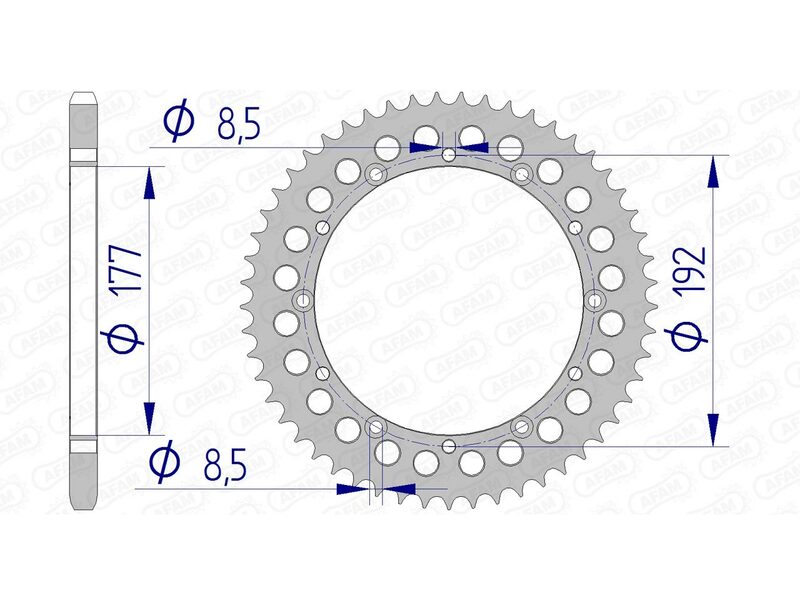 AFAM Aluminium Rear Sprocket 63300 - 520