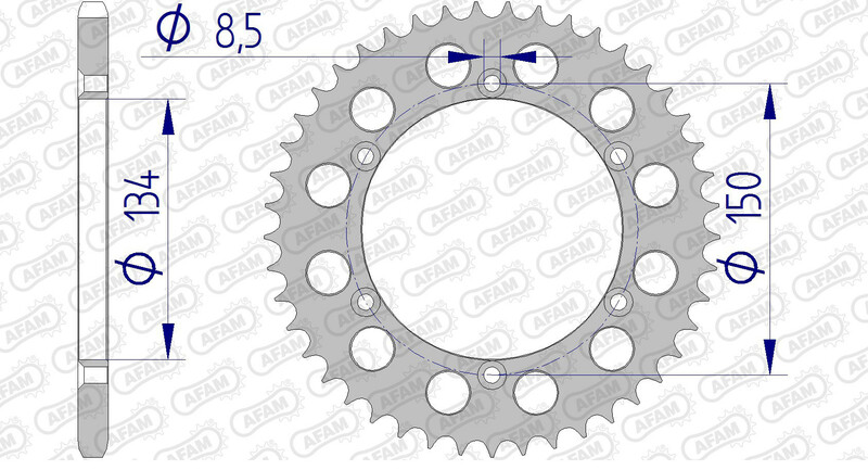 AFAM Aluminium Rear Sprocket 17206520