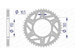 AFAM Aluminium Rear Sprocket 13814 - 520