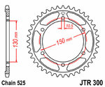 JT SPROCKETS Korona stalowa standardowa 300 - 525