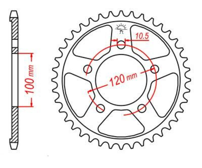 JT SPROCKETS Steel Standard Rear Sprocket 702 - 525