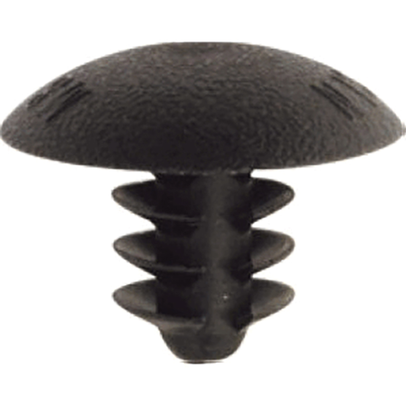 BIHR Plastic Hole Plug M8 10 Pieces, black, black
