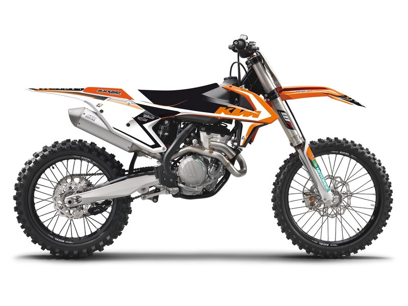 BLACKBIRD Dream Graphic 4 Complete Graphic Kit KTM SX250, black