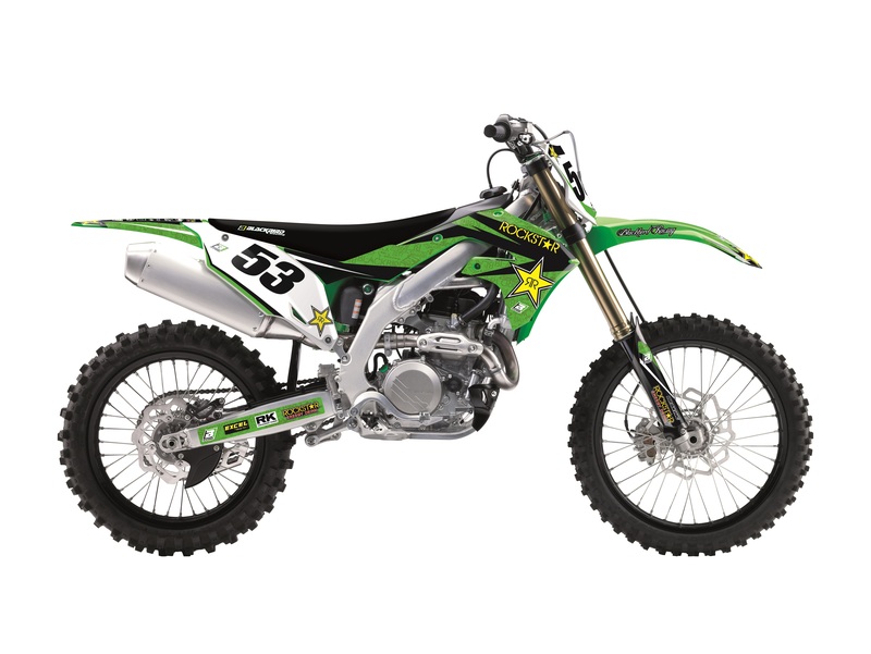 BLACKBIRD Rockstar Energy Complete Graphic Kit Kawasaki KX450, black
