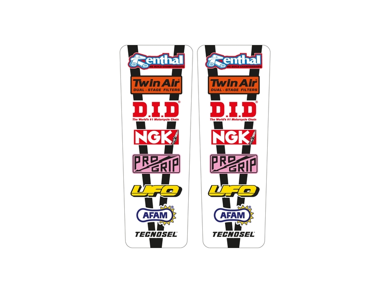 TECNOSEL Fender Stickers Vintage Sponsors