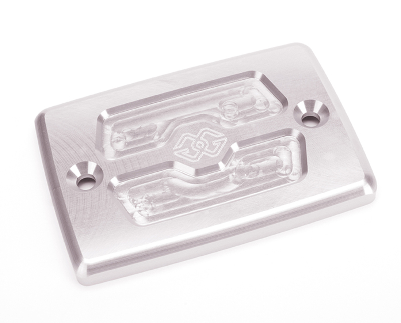 GILLES TOOLING Rear Brake Fluid Contenair Cover Silver Yamaha, red, Size 80 mm, red, Size 80 mm