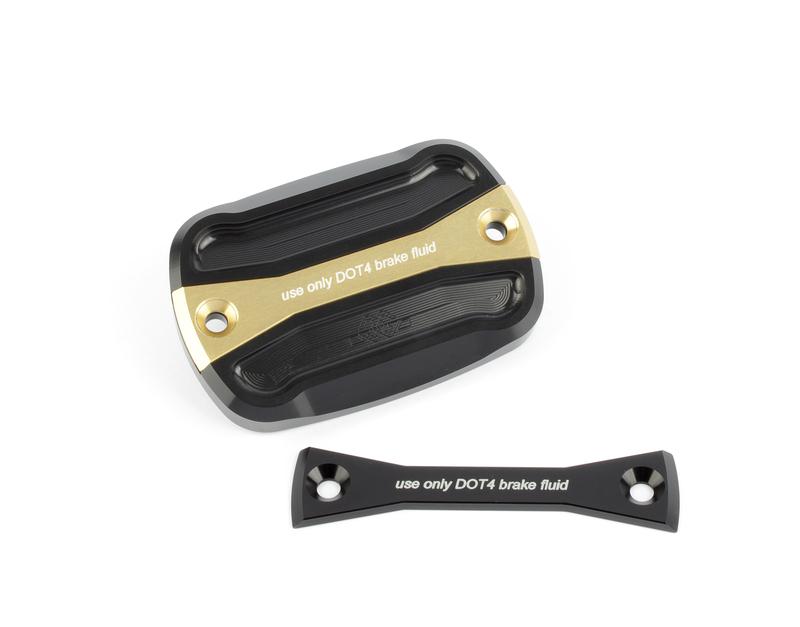 GILLES TOOLING Front Brake Fluid Contenair Cover Gold Yamaha T-Max 530/560, red, red