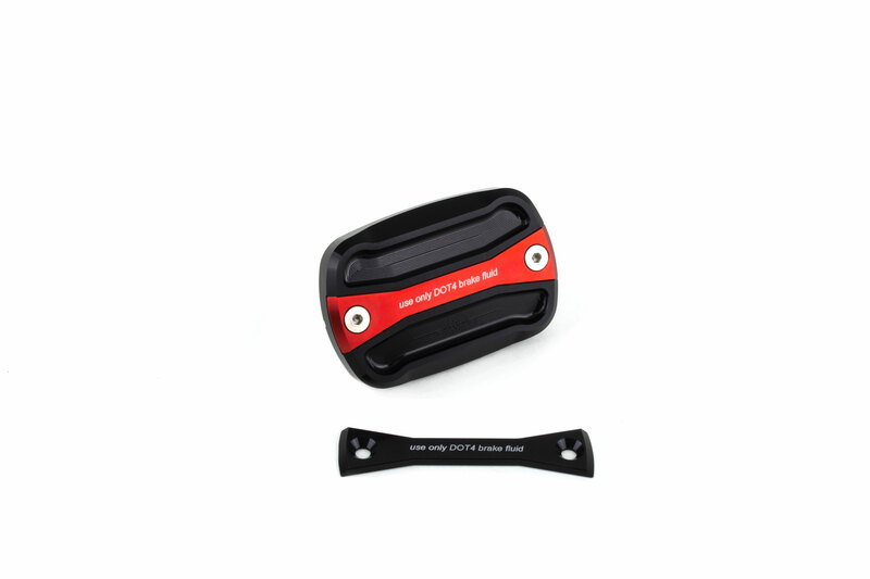 GILLES TOOLING Front Brake Fluid Contenair Cover Red Yamaha T-Max 530/560, Size 80 mm, red, Size 80 mm