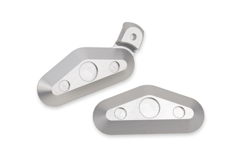 Gilles Footrest Blanking Plate Silver