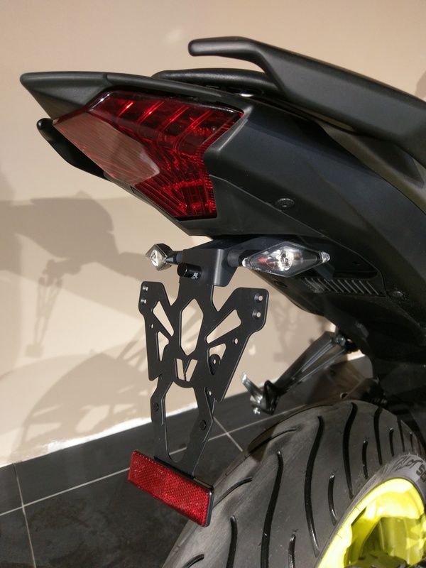 V PARTS License Plate Holder Black Yamaha MT-03, black