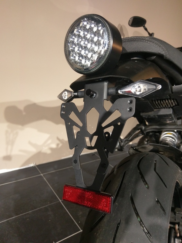 V PARTS License Plate Holder Black Yamaha XSR 900, black