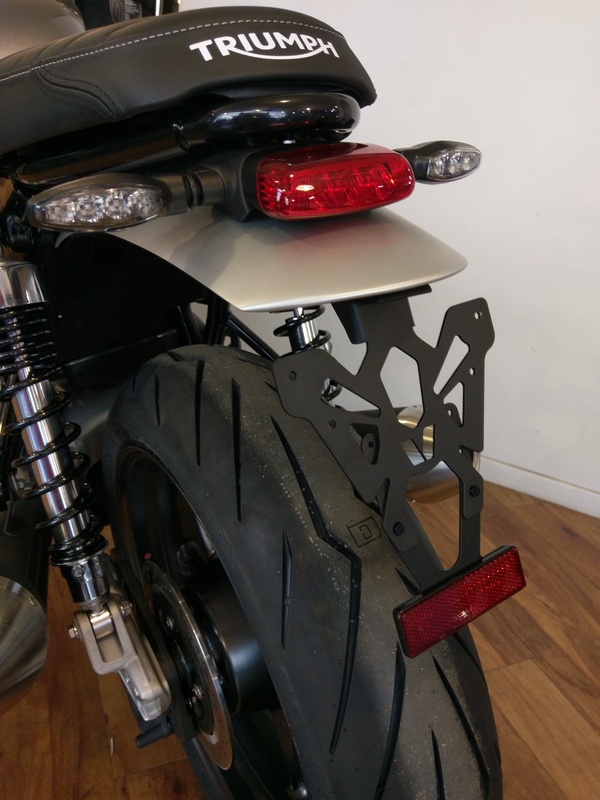 V PARTS License Plate Holder Black Triumph 1200 Speed Twin, black