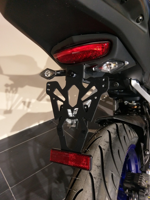 V PARTS License Plate Holder Black Yamaha, black