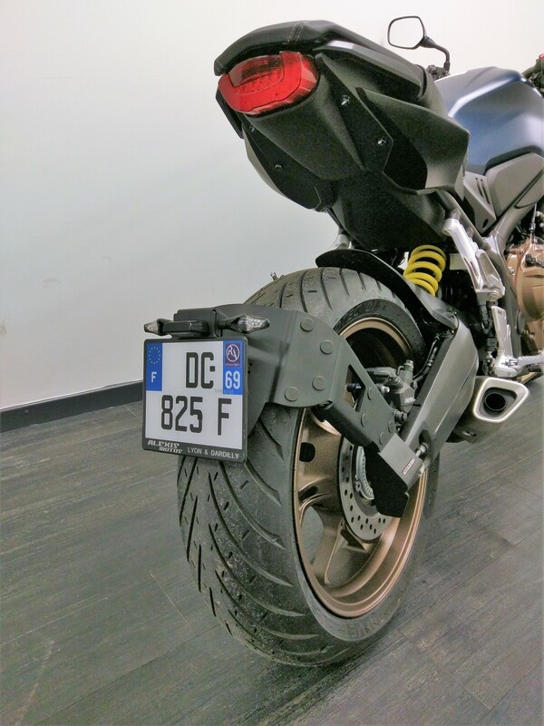 Access Design Suporte de placa de roda Honda CB650R preto Porta-Matrícula