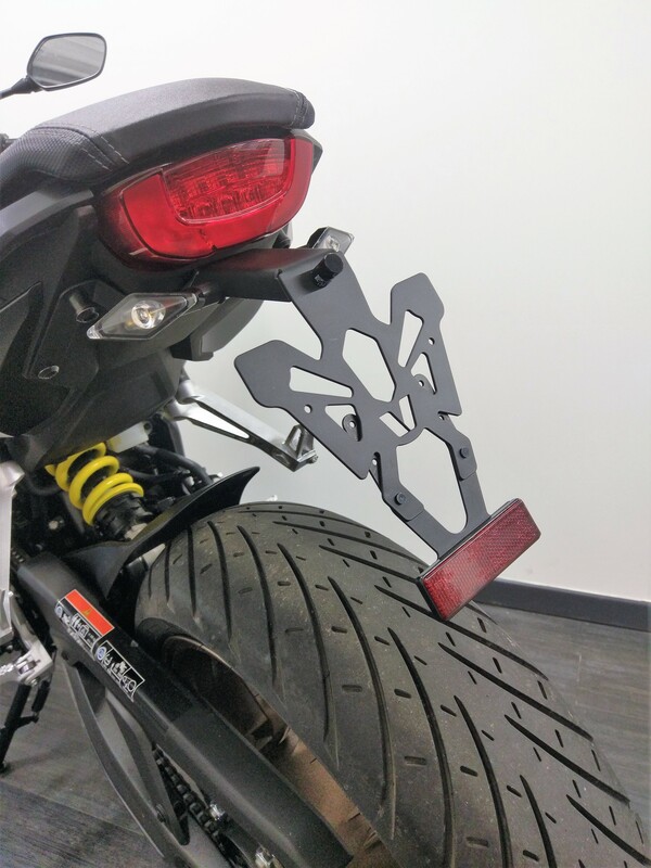 V PARTS License Plate Holder Black Honda CB650R, black