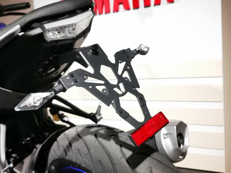 V PARTS License Plate Holder Black Yamaha MT-125, black