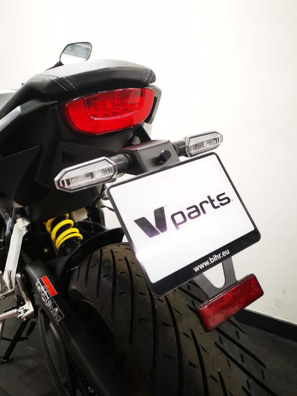 V PARTS Plate Holder Black - Honda CB650R, black