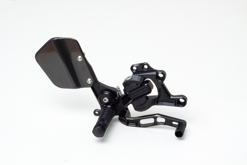 GILLES TOOLING VCR38GT Adjustable Rearset Black Honda CBR600RR, black