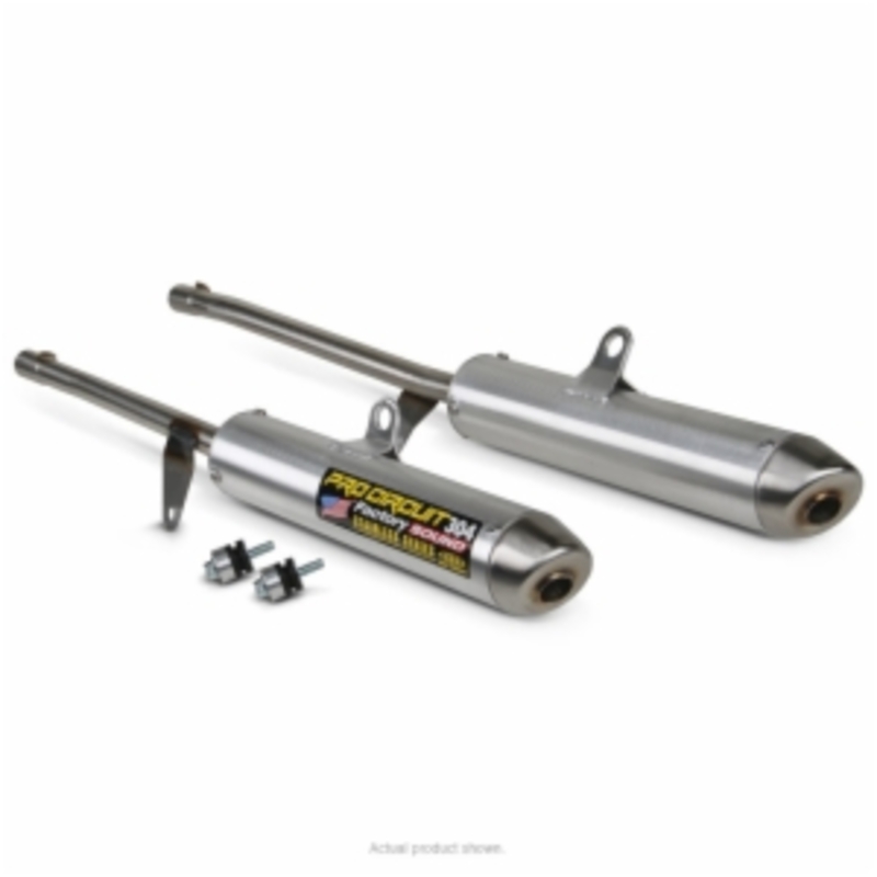 PRO CIRCUIT Silencieux 304 alu brossé/casquette inox Honda TRX450 Sportrax