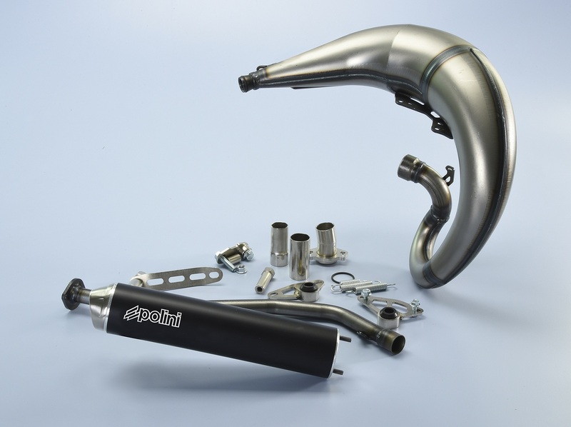 POLINI Race Full Exhaust System - Black Aluminium Rieju MRT, black