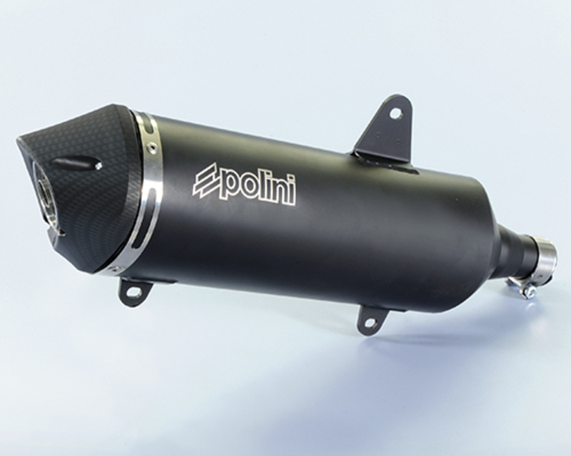 POLINI Silencer - Black Aluminium Peugeot, black