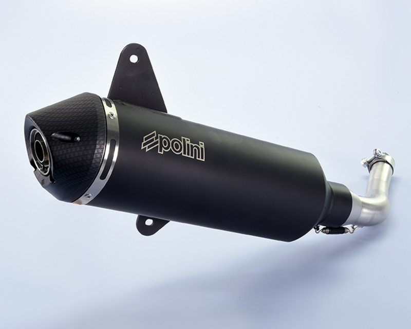 POLINI Full Exhaust System - Black Aluminium Vespa, black