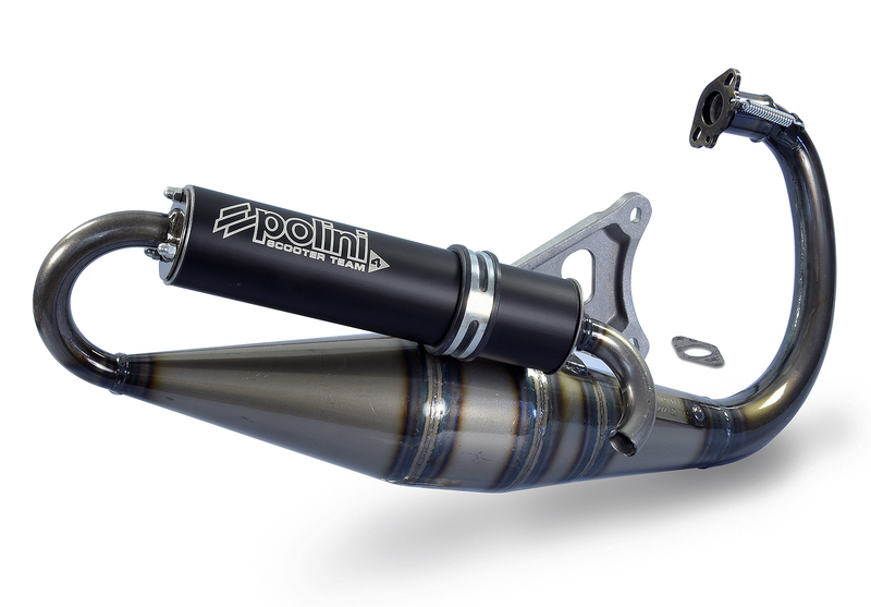 POLINI Team 4 Full Exhaust System - Black Aluminium Yamaha, black