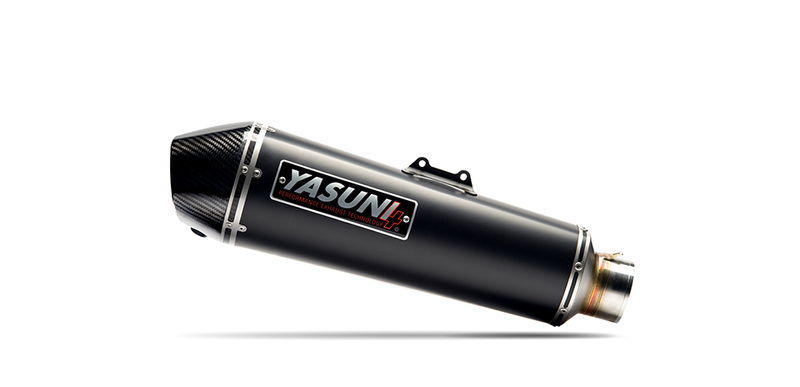 YASUNI 4 Black Edition Full Exhaust System - Carbon, black