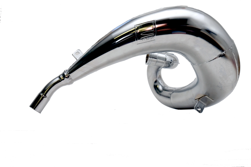 BIG ONE Chrome Exhaust Line Chrome Pipe/Black Aluminium Silencer, black