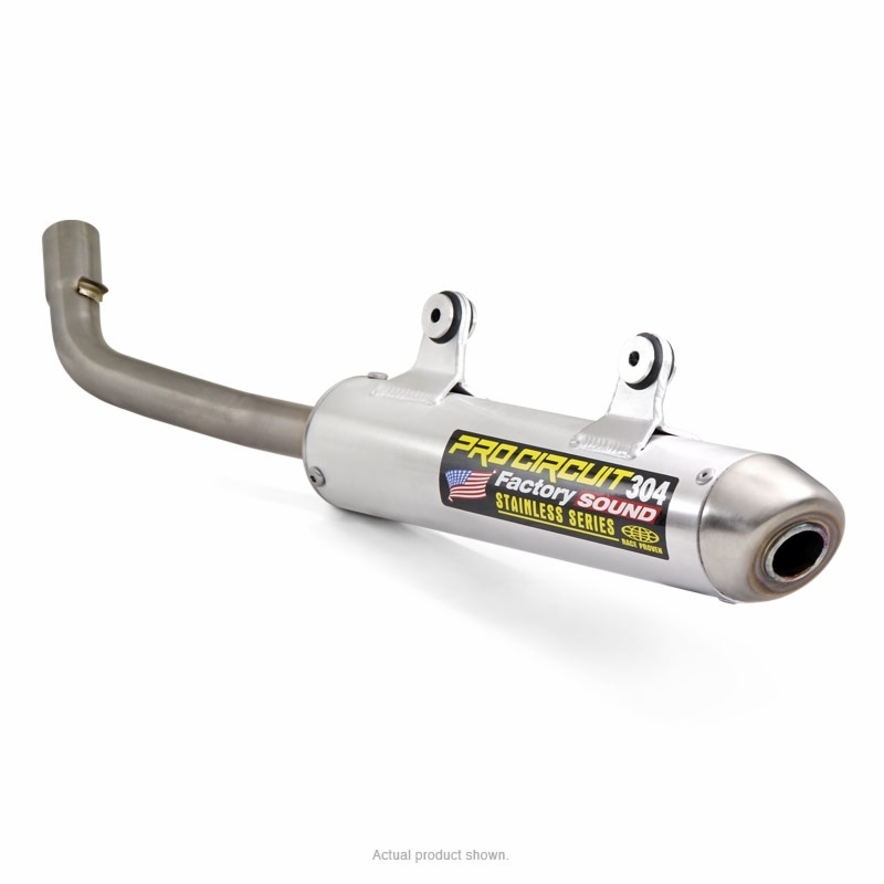 PRO CIRCUIT Silenciador 304 tapón de aluminio cepillado/acero inoxidable KTM/Husqvarna