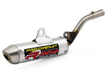 PRO CIRCUIT Silent R-304 Euro alu cepillado / tapa de acero inoxidable Kawasaki KX85