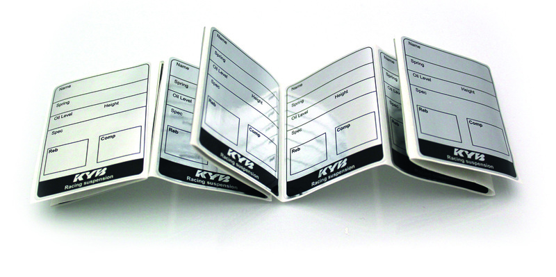 KAYABA KYB Maintenance Labels - 10 Pack