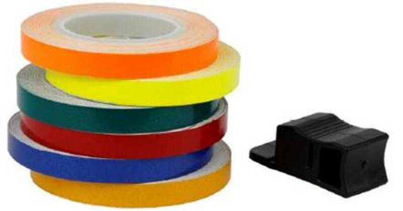 V PARTS 6m x 7mm Wheel Rim Tape Yellow, yellow