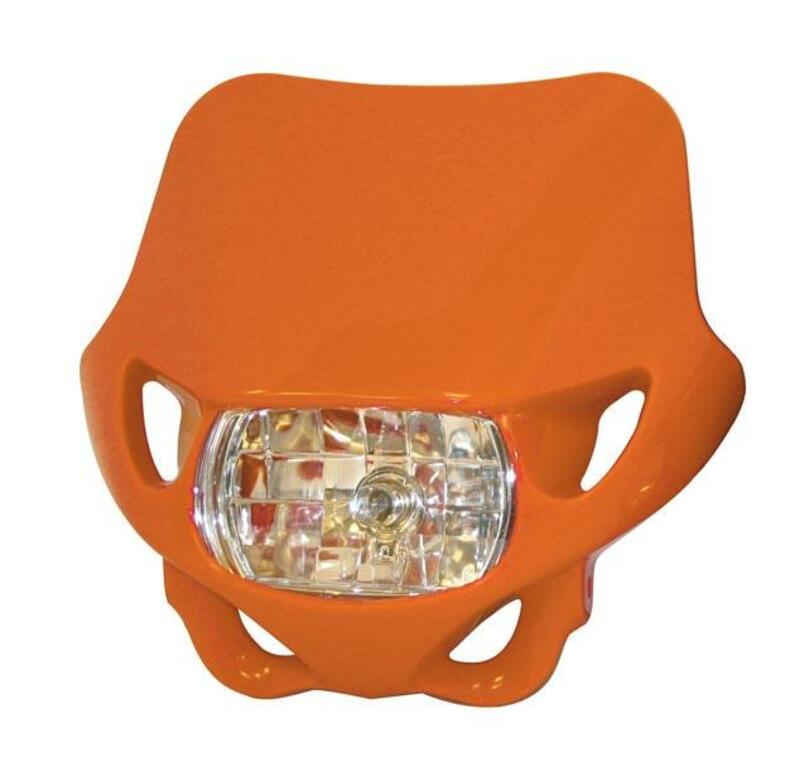 BIHR Enduro Headlight Orange 12V/55W, blue, Size 300 mm, blue, Size 300 mm
