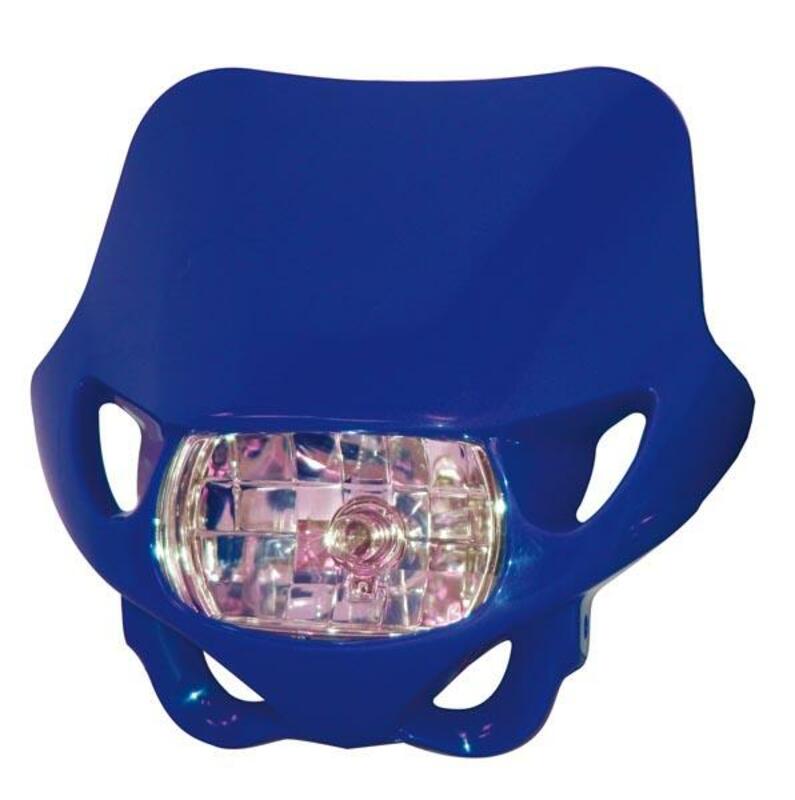 BIHR Enduro Headlight Blue 12V/55W, Size 300 mm, blue, Size 300 mm