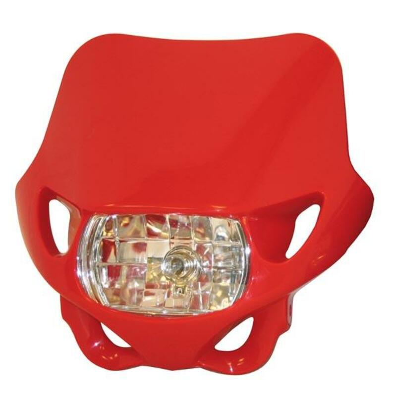 BIHR Enduro Headlight Red 12V/55W, blue, Size 300 mm, blue, Size 300 mm