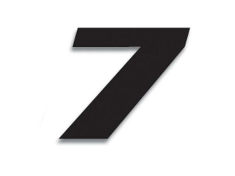 BLACKBIRD Race Number 7 20x25cm Black, black