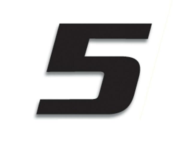 BLACKBIRD Race Number 5 20x25cm Black, black