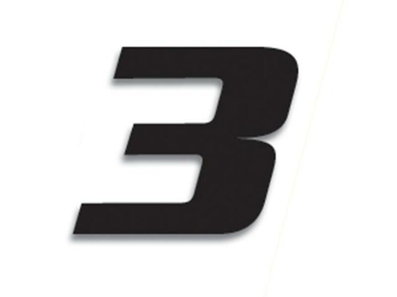 BLACKBIRD Race Number 3 20x25cm Black, black