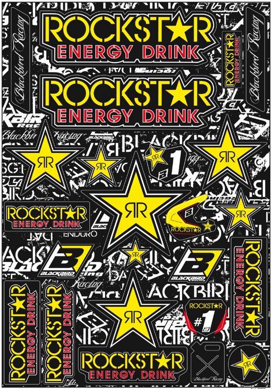 BLACKBIRD Rockstar Energy Sticker Kit