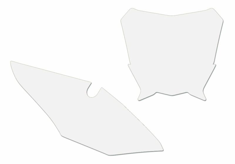 BLACKBIRD Plate Stickers White Honda CRF450R, white