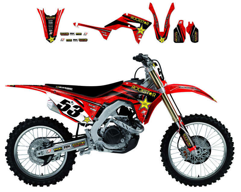 BLACKBIRD Rockstar Energy Graphic Kit Honda CRF450R/250R