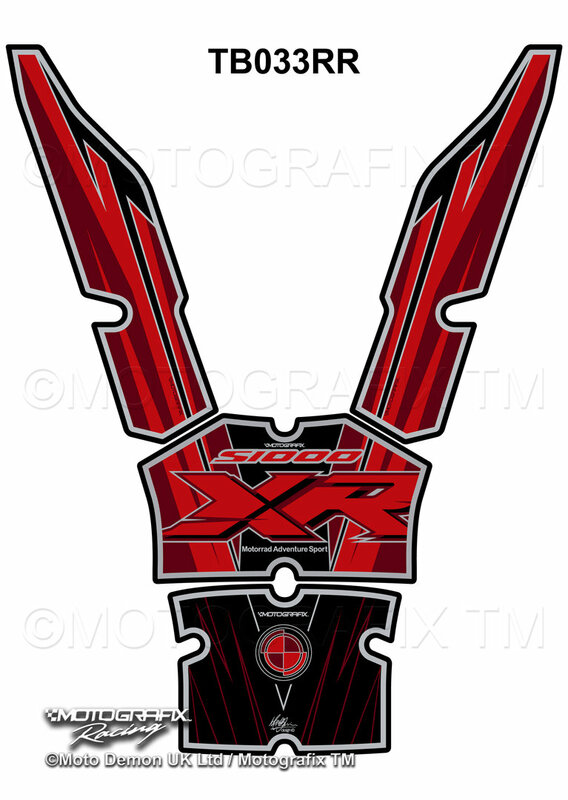 MOTOGRAFIX Tank Pad Red/Black BMW S1000XR, yellow, Size 300 mm, yellow, Size 300 mm