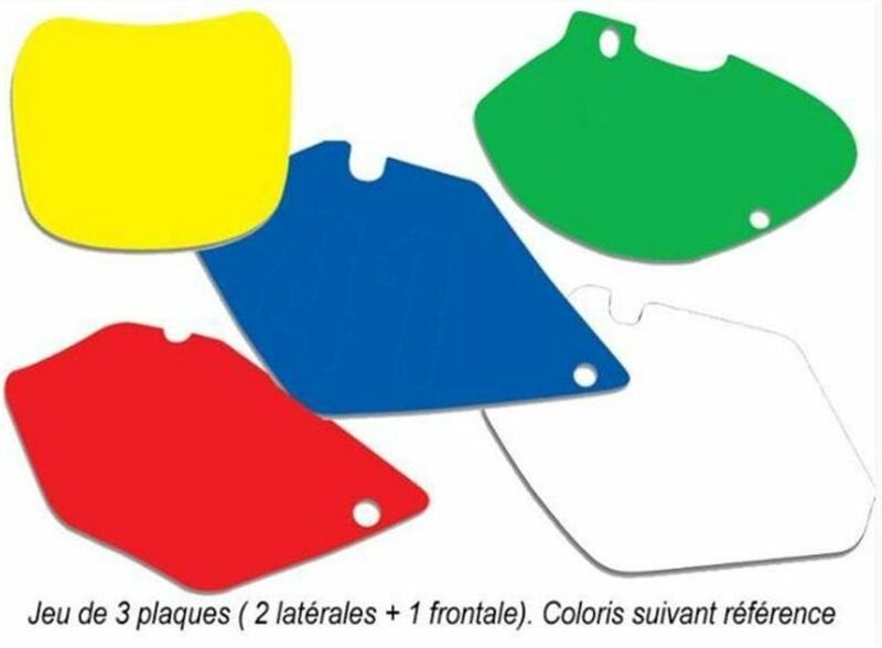 BLACKBIRD Plate Stickers Black Kawasaki KX450F, black